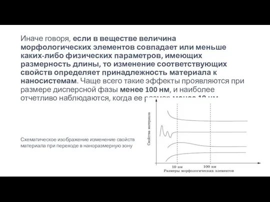 Иначе говоря, если в веществе величина морфологических элементов совпадает или меньше