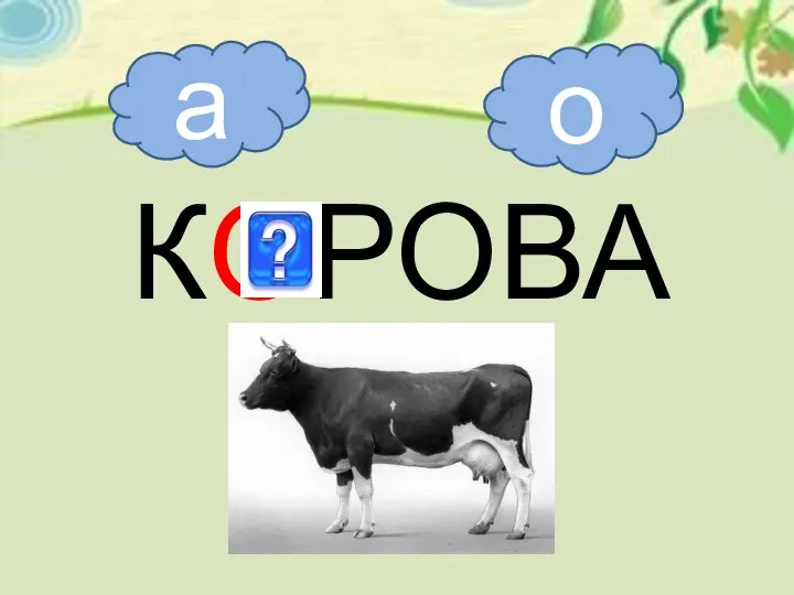 КОРОВА а о