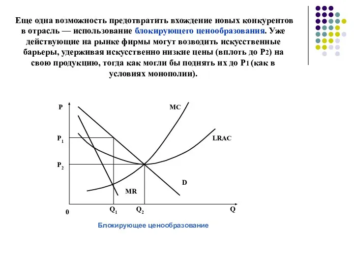 Еще одна возможность предотвратить вхождение новых конкурентов в отрасль — использование