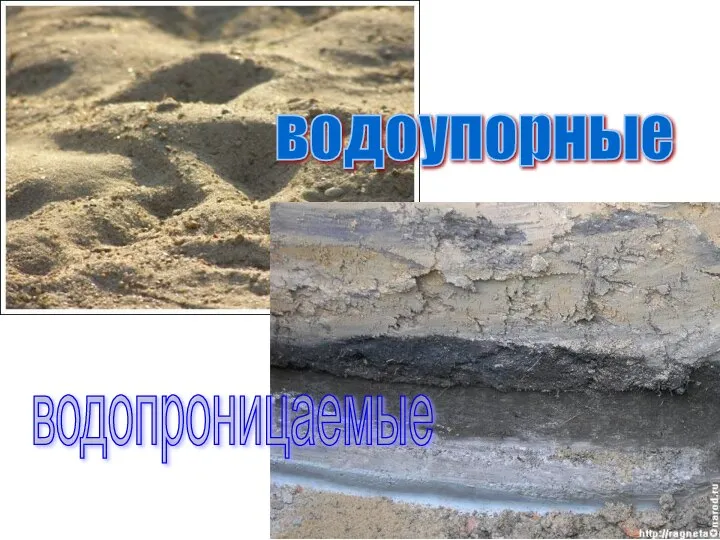 водопроницаемые водоупорные