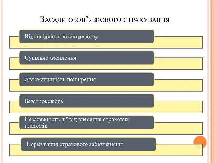 Засади обов’язкового страхування