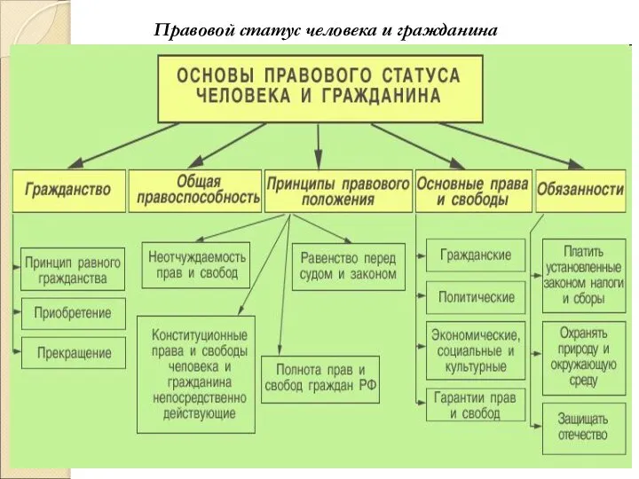 Правовой статус человека и гражданина