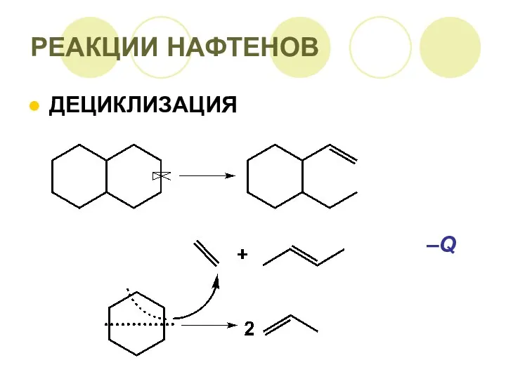 РЕАКЦИИ НАФТЕНОВ ДЕЦИКЛИЗАЦИЯ –Q