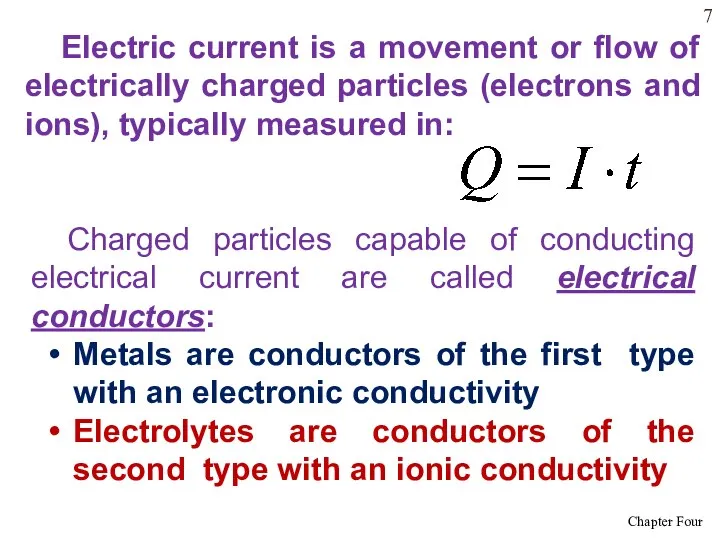 Electric current is a movement or flow of electrically charged particles