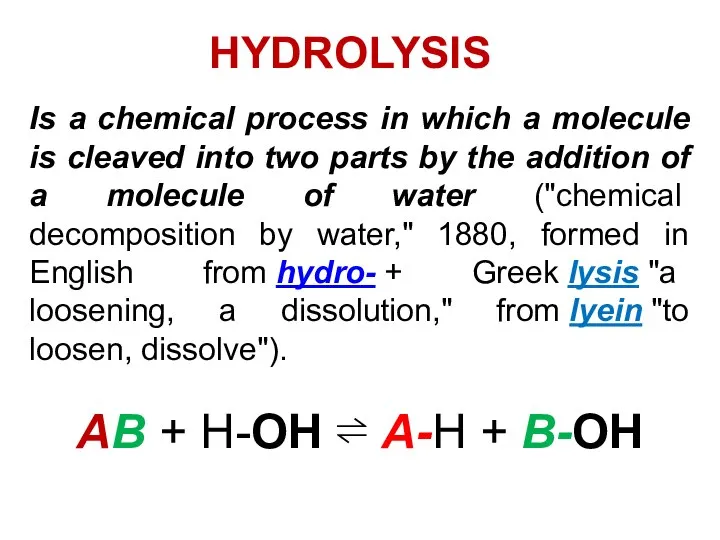 Is a chemical process in which a molecule is cleaved into