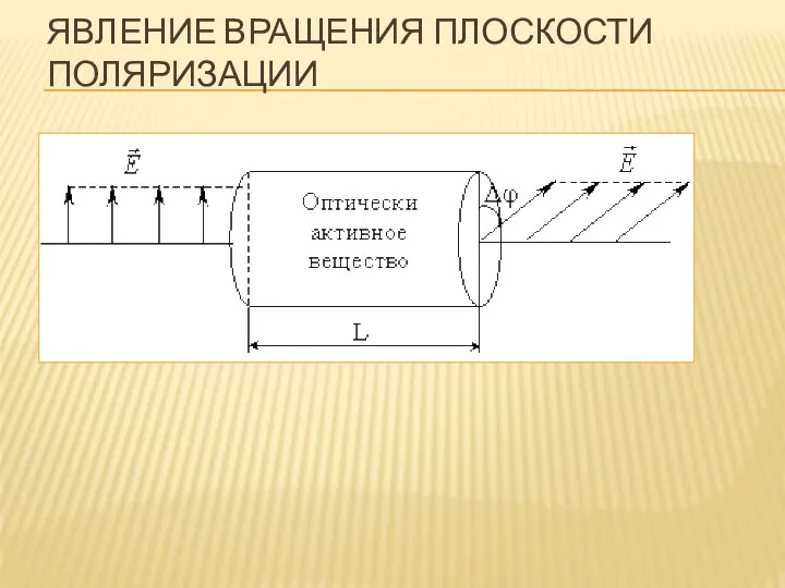 ЯВЛЕНИЕ ВРАЩЕНИЯ ПЛОСКОСТИ ПОЛЯРИЗАЦИИ