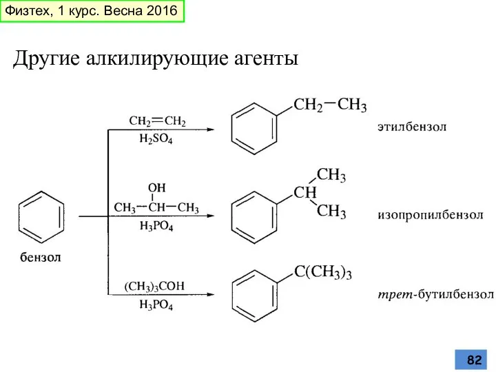 Другие алкилирующие агенты Физтех, 1 курс. Весна 2016