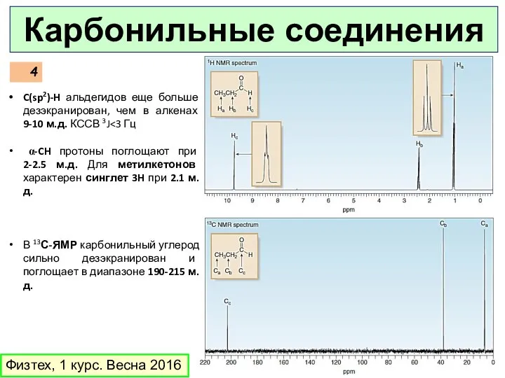 Физтех, 1 курс. Весна 2016 Карбонильные соединения C(sp2)-H альдегидов еще больше