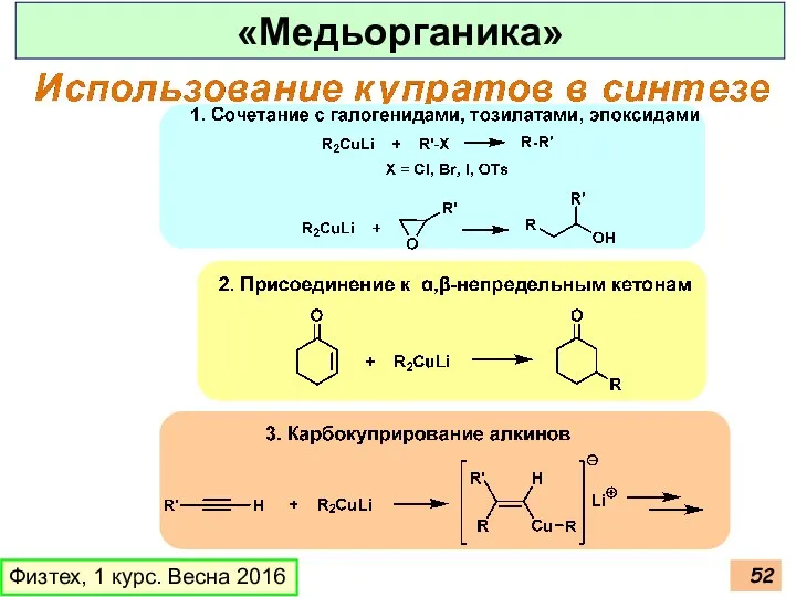 Физтех, 1 курс. Весна 2016 «Медьорганика»