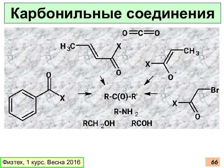 Физтех, 1 курс. Весна 2016 Карбонильные соединения