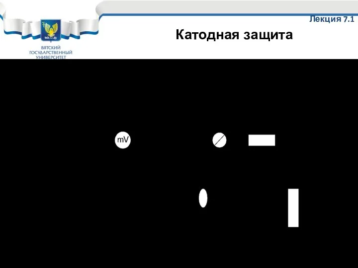 Принципиальная схема катодной защиты Лекция 7.1 Катодная защита