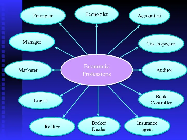 Economic Professions Broker Dealer Bank Controller Manager Financier Logist Economist Auditor