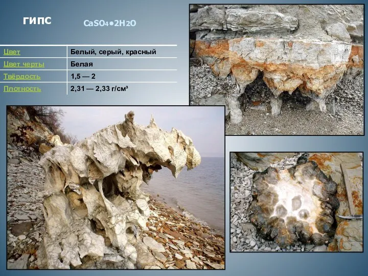 гипс CaSO4•2H2O