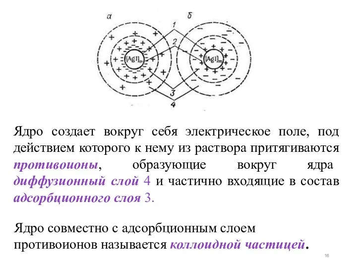 Ядро создает вокруг себя электрическое поле, под действием которого к нему