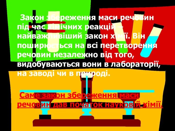 Закон збереження маси речовин під час хімічних реакцій – найважливіший закон