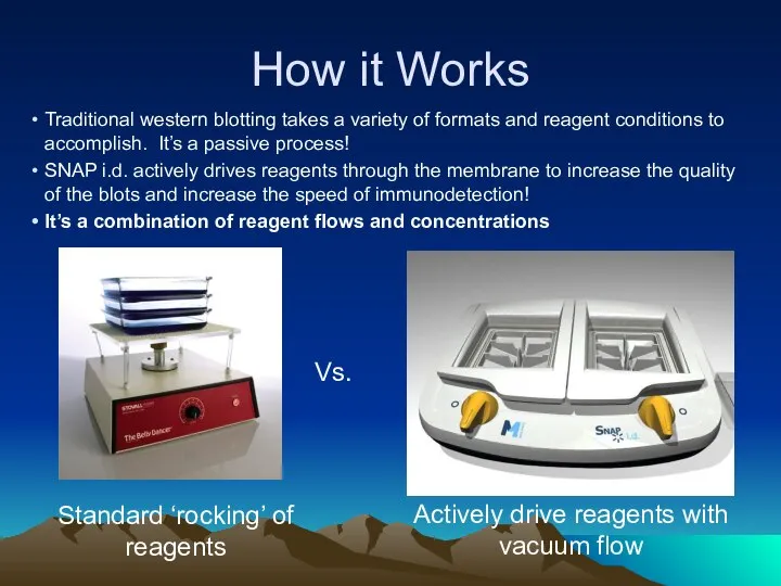 How it Works Traditional western blotting takes a variety of formats