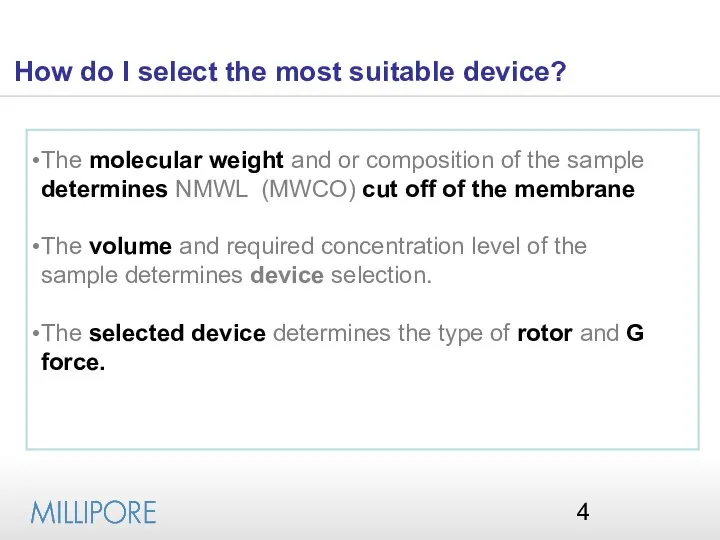 The molecular weight and or composition of the sample determines NMWL