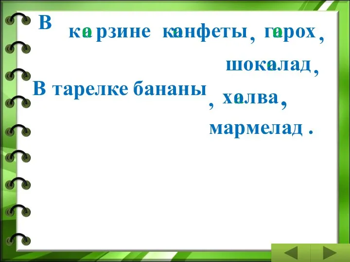 В к а рзине В тарелке бананы , о к нфеты