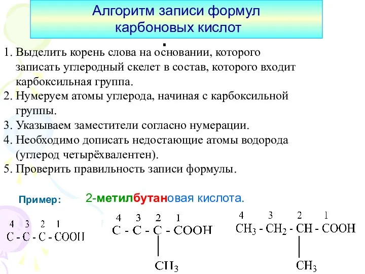 : 1. Выделить корень слова на основании, которого записать углеродный скелет