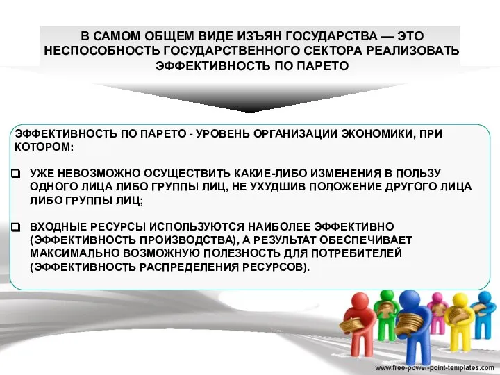 В САМОМ ОБЩЕМ ВИДЕ ИЗЪЯН ГОСУДАРСТВА — ЭТО НЕСПОСОБНОСТЬ ГОСУДАРСТВЕННОГО СЕКТОРА