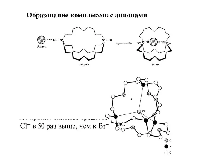 Образование комплексов с анионами