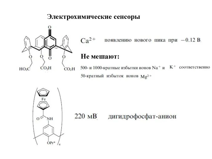 Не мешают: Электрохимические сенсоры