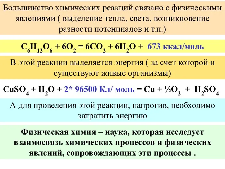 C6H12O6 + 6O2 = 6CO2 + 6H2O + 673 ккал/моль CuSO4