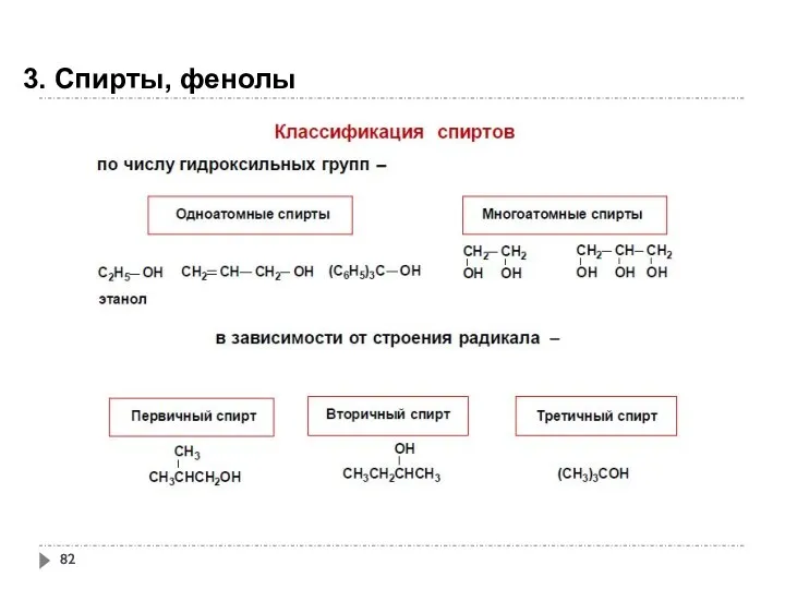 3. Спирты, фенолы