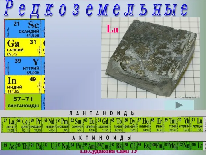 Редкоземельные La