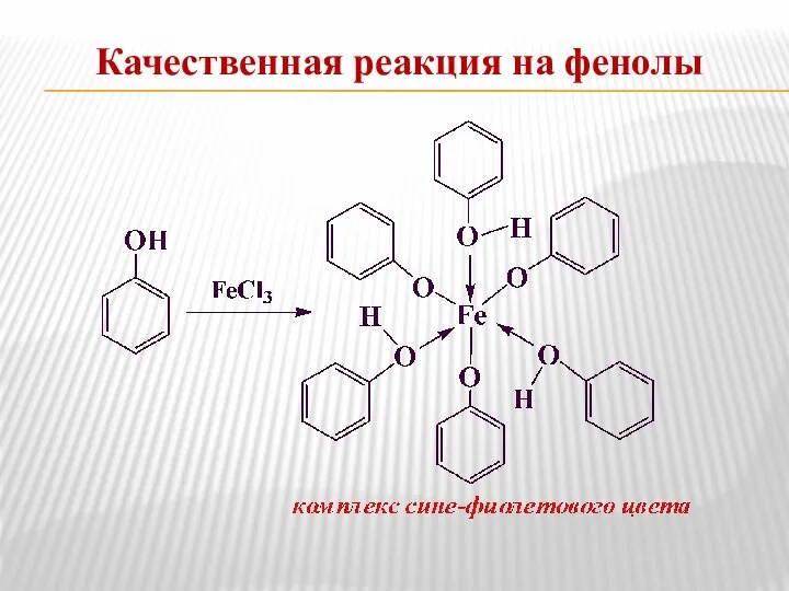 Качественная реакция на фенолы