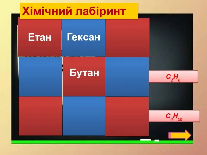 Гексан С4Н10 С2Н6 Етан Бутан Хімічний лабіринт