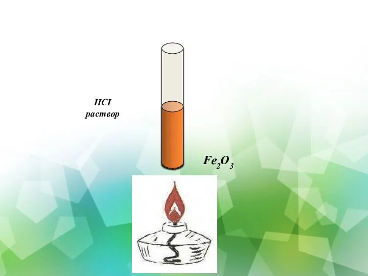 HCI раствор Fe2O3