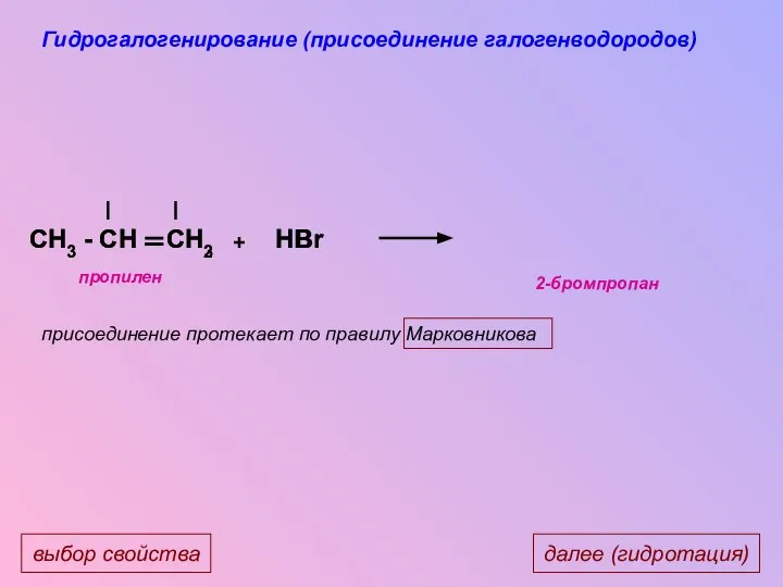 CH3 - CH CH2 CH3 - CH CH3 H HBr Br