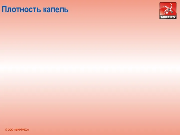 Плотность капель