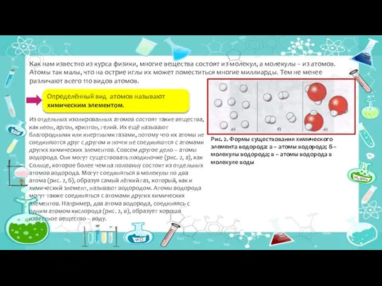 Как нам известно из курса физики, многие вещества состоят из молекул,