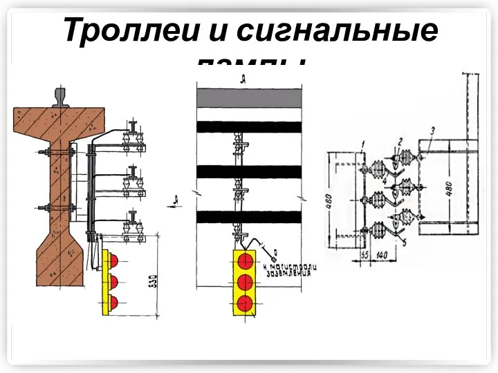 Троллеи и сигнальные лампы