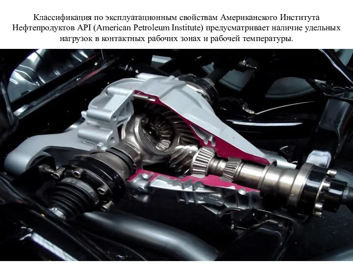 Классификация по эксплуатационным свойствам Американского Института Нефтепродуктов API (American Petroleum Institute)