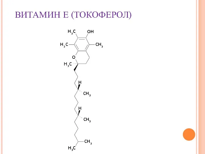 ВИТАМИН Е (ТОКОФЕРОЛ)