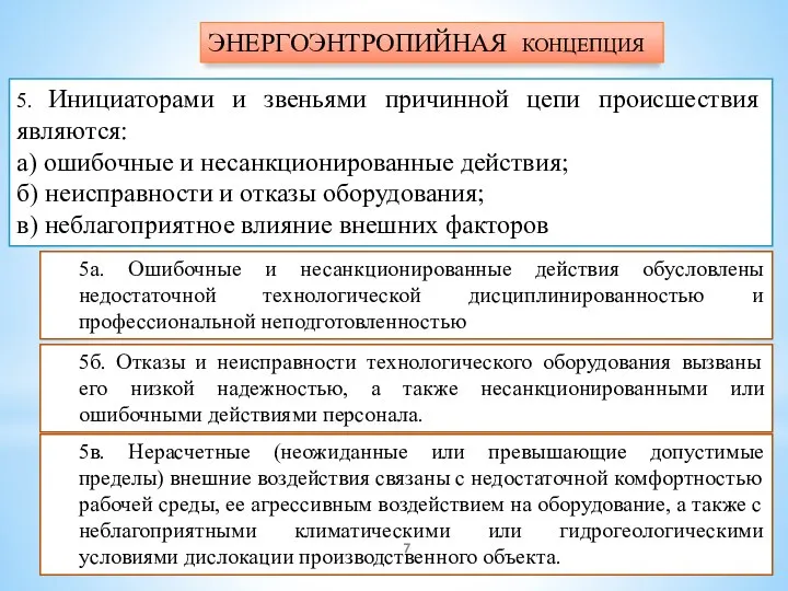 5. Инициаторами и звеньями причинной цепи происшествия являются: а) ошибочные и