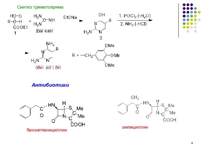 Синтез триметоприма Антибиотики бензилпенициллин ампициллин