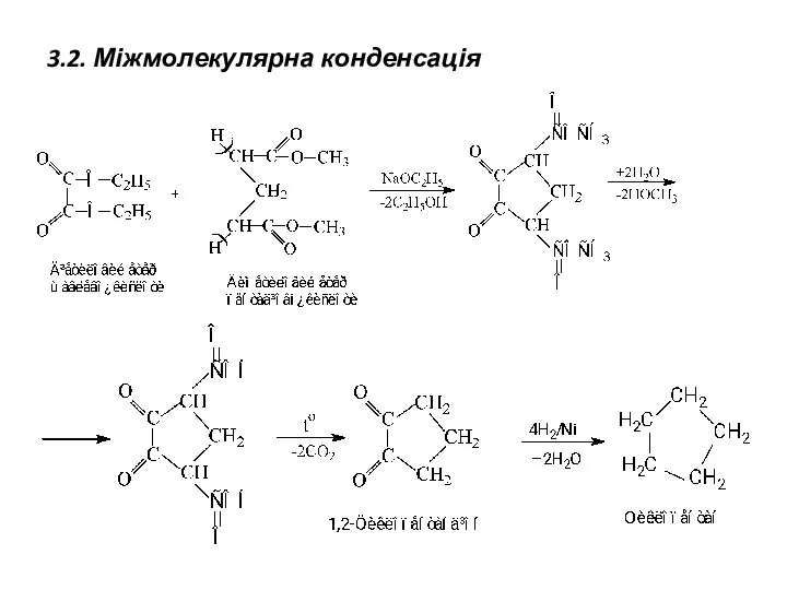 3.2. Міжмолекулярна конденсація