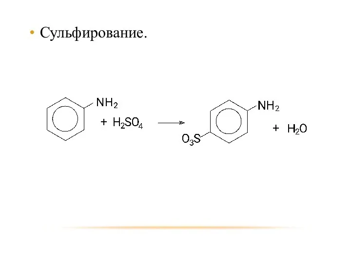 Сульфирование.