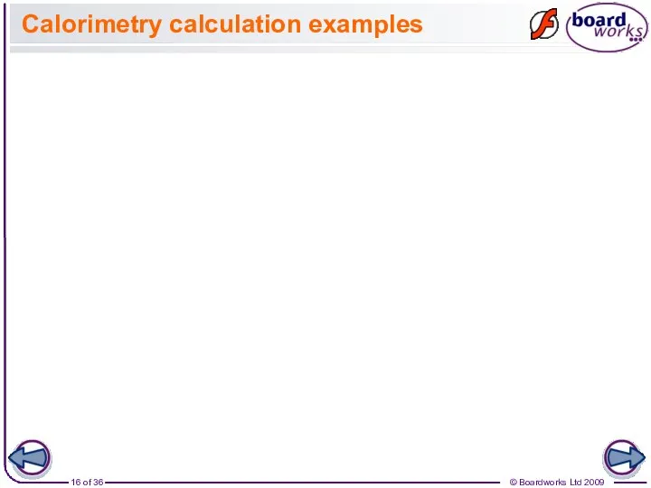 Calorimetry calculation examples