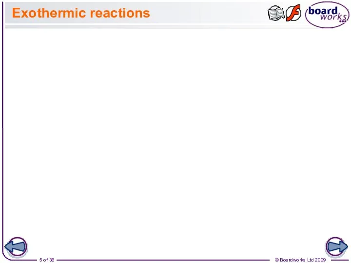 Exothermic reactions