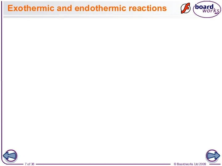 Exothermic and endothermic reactions