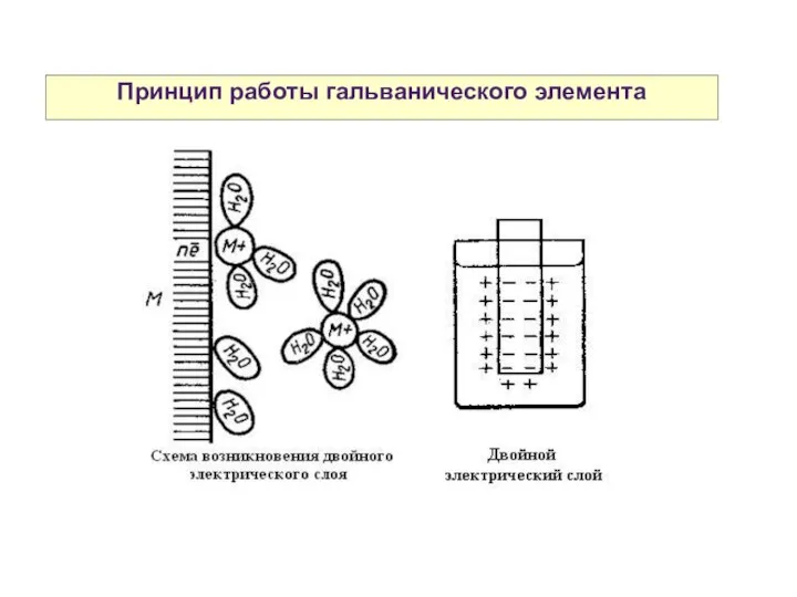 Принцип работы гальванического элемента