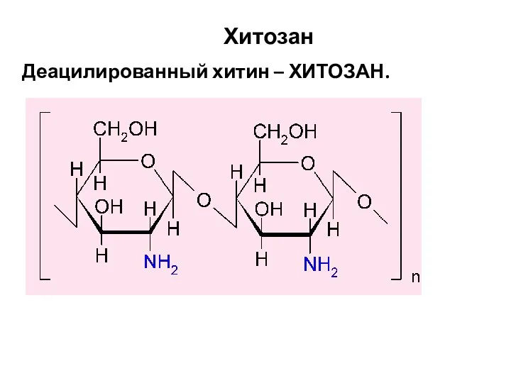 Деацилированный хитин – ХИТОЗАН. Хитозан