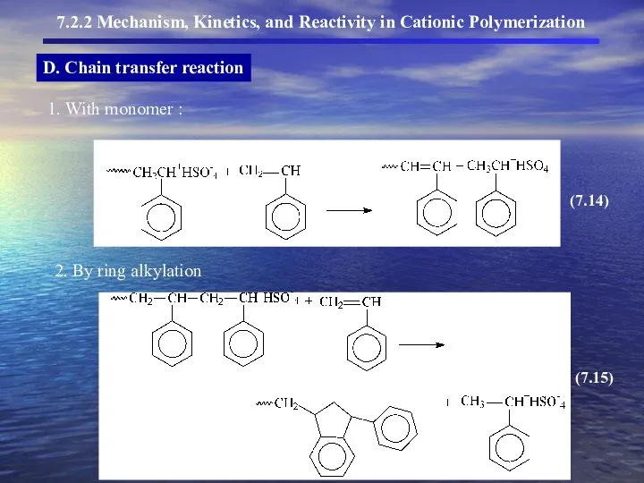 D. Chain transfer reaction