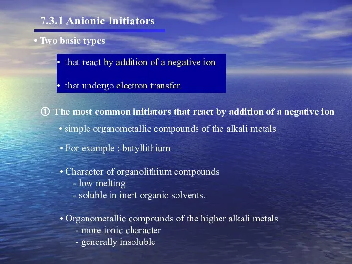 Two basic types that react by addition of a negative ion