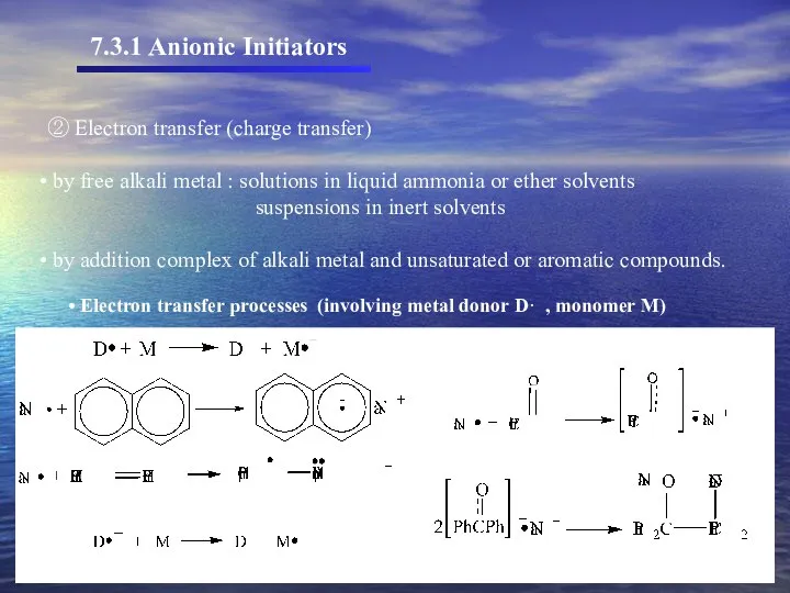 7.3.1 Anionic Initiators